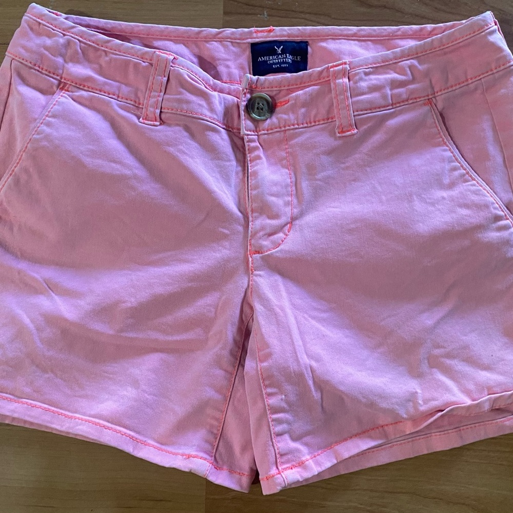 American Eagle Outfitters Bright Pink Women's Bermudas